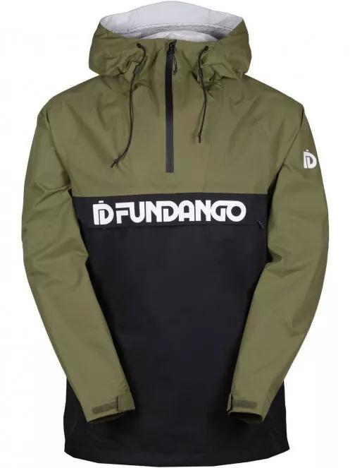 Fundango Salmo logo Anorak férfi túrakabát oliva színben 6