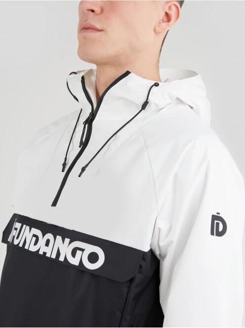 Fundango Salmo Logo Anorak férfi esőkabát fehér színben 5
