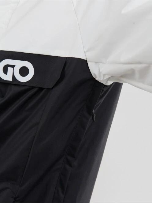 Fundango Salmo Logo Anorak férfi esőkabát fehér színben 6