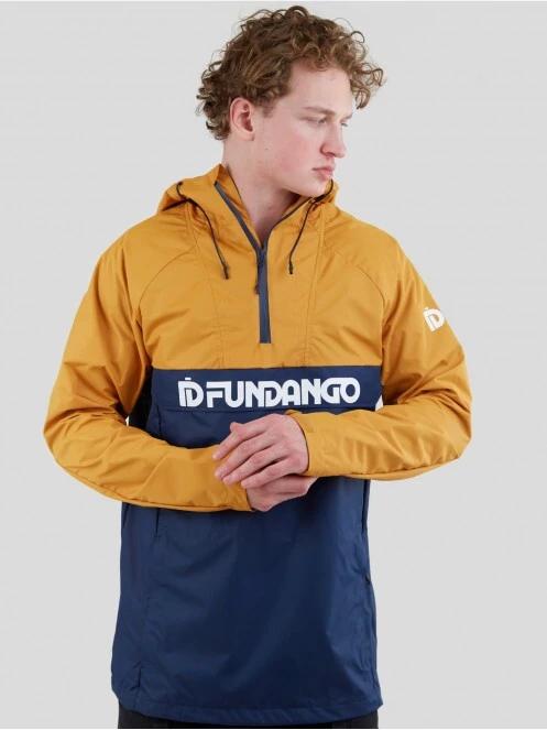 Fundango Salmo Logo Anorak férfi esőkabát sárga színben 2