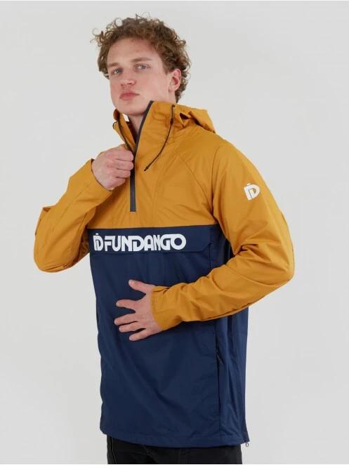 Fundango Salmo Logo Anorak férfi esőkabát sárga színben 5