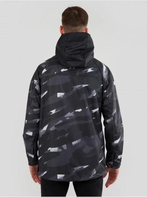 Fundango Salmo Logo Anorak férfi esőkabát fekete színben 3
