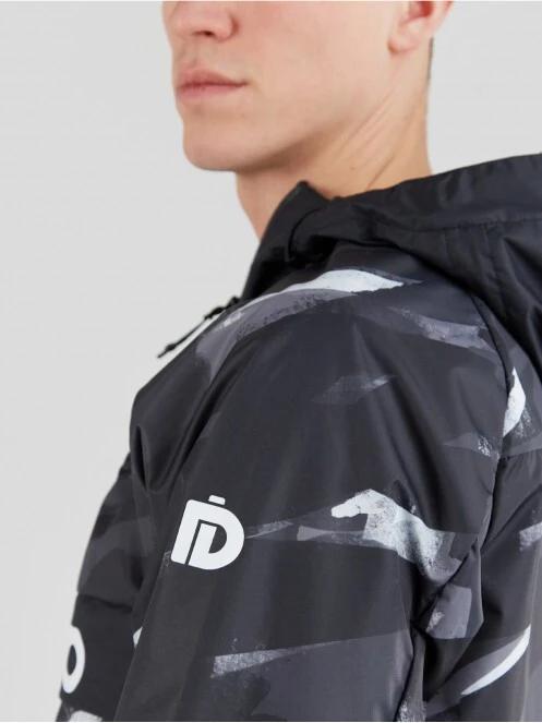 Fundango Salmo Logo Anorak férfi esőkabát fekete színben 7