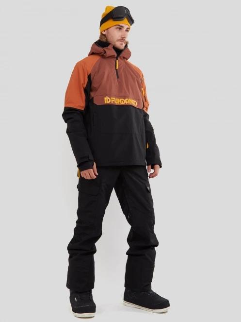 Fundango Burnaby Logo Anorak férfi síkabát piros színben 4