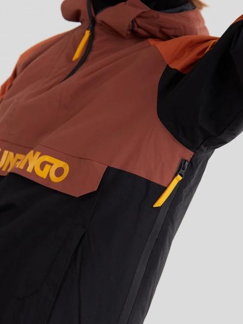 Fundango Burnaby Logo Anorak férfi síkabát piros színben 8