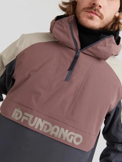 Fundango Burnaby Logo Anorak férfi síkabát lila színben 6