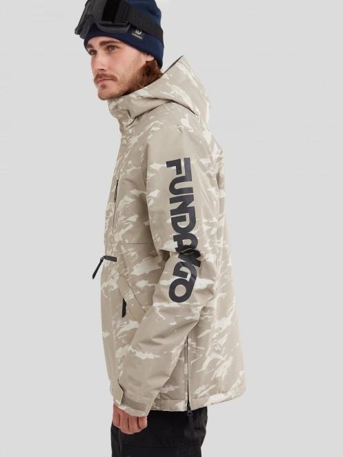 Fundango Tilbury Logo Anorak férfi síkabát szürke színben 5