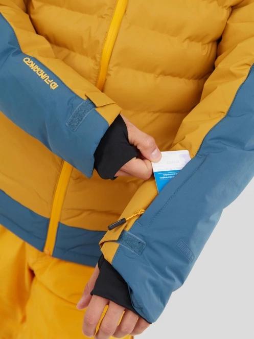 Fundango Orion Padded Jacket férfi steppelt síkabát barna színben 6