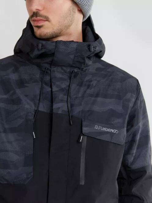 Fundango Ryder Jacket férfi síkabát fekete színben 5