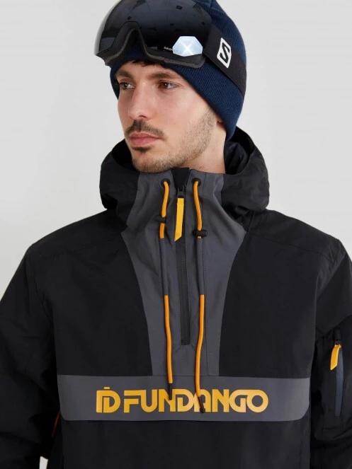 Fundango Burnaby Logo Anorak férfi síkabát szürke színben 6