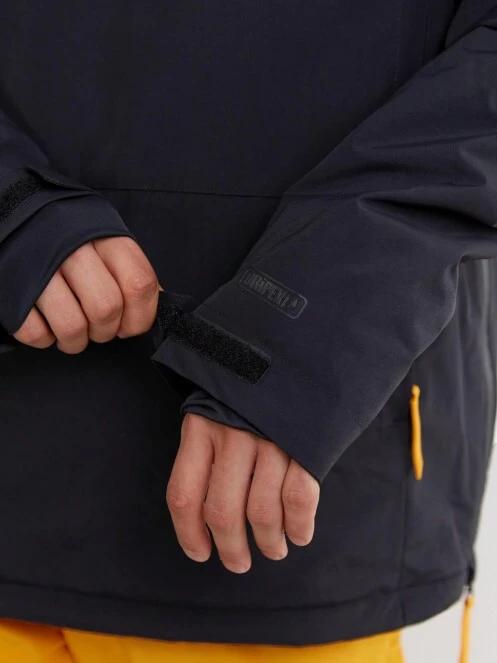 Fundango Burnaby Logo Anorak férfi síkabát szürke színben 7