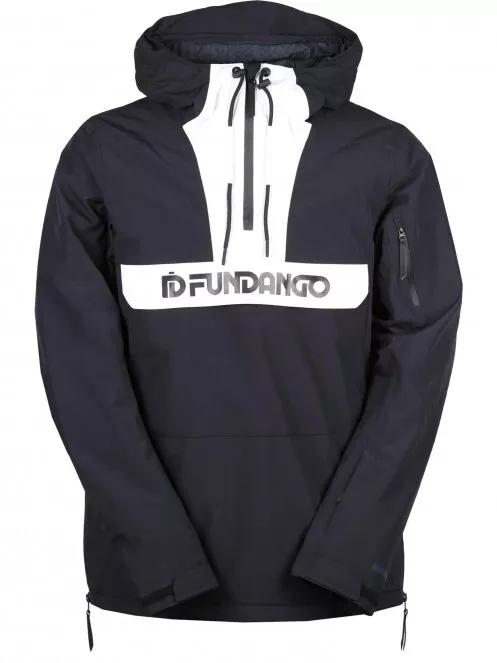 Fundango Burnaby Logo Anorak férfi síkabát fekete színben 7