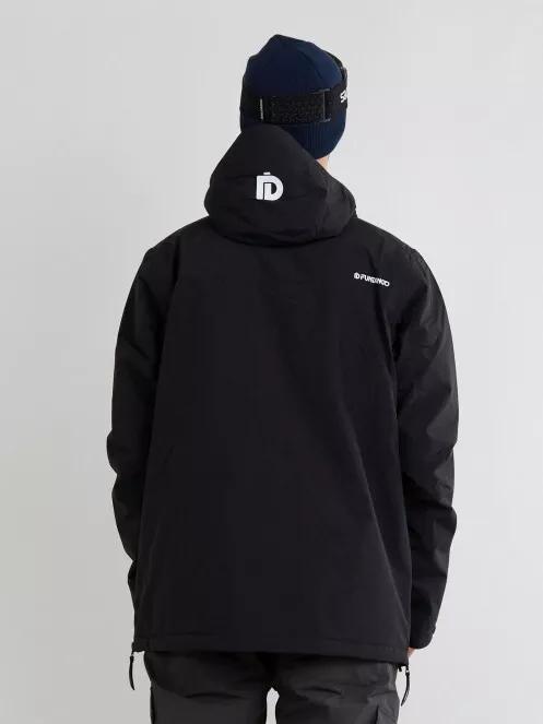 Fundango Burnaby Logo Anorak férfi síkabát fekete színben 3