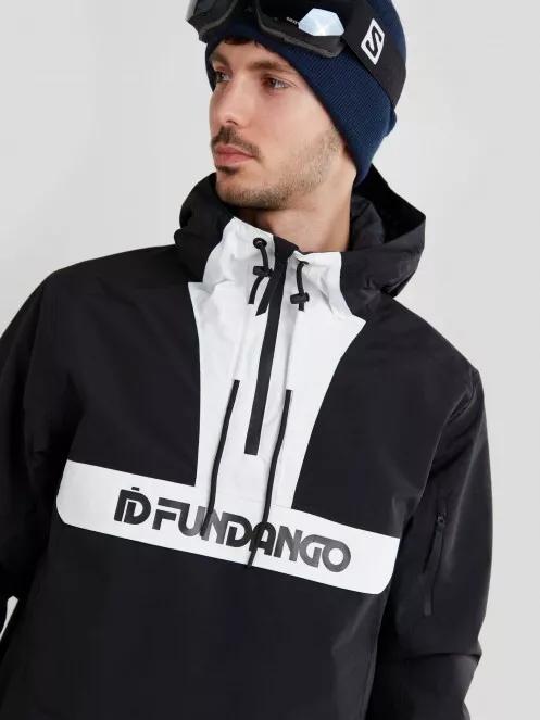Fundango Burnaby Logo Anorak férfi síkabát fekete színben 5