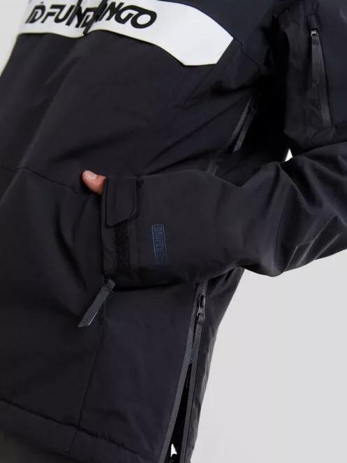 Fundango Burnaby Logo Anorak férfi síkabát fekete színben 6