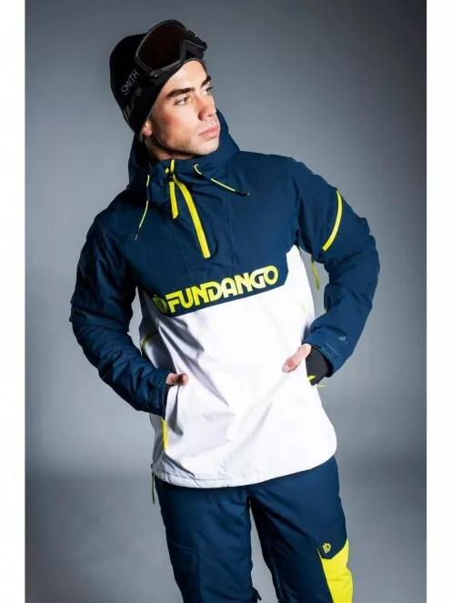 Fundango BURNABY LOGO Anorak férfi síkabát sötétkék színben 4