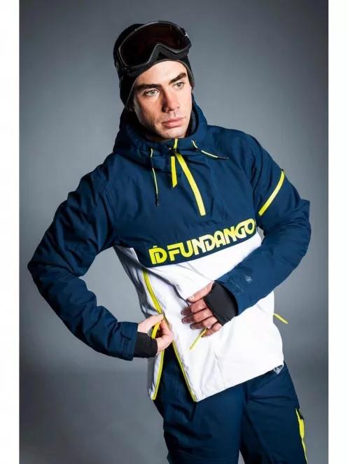 Fundango BURNABY LOGO Anorak férfi síkabát sötétkék színben 6