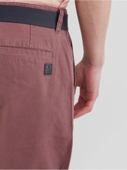 Fundango North Shore Chino Shorts férfi rövidnadrág piros színben 5