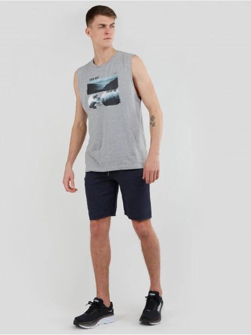Fundango Woody Sweatshort férfi rövidnadrág sötétkék színben 5