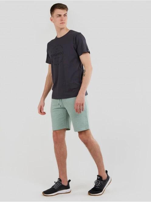 Fundango Delon Sweatshort férfi rövidnadrág zöld színben 5
