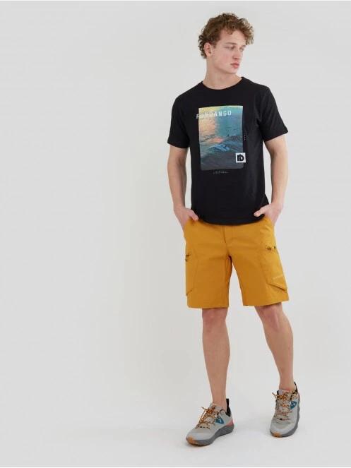 Fundango Barnet Cargo Short férfi túranadrág narancssárga színben 4