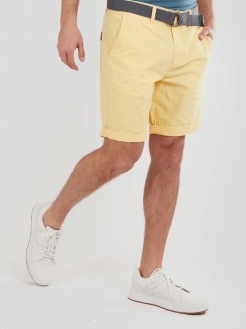 Fundango North Shore Chino Shorts férfi rövidnadrág sárga színben 2