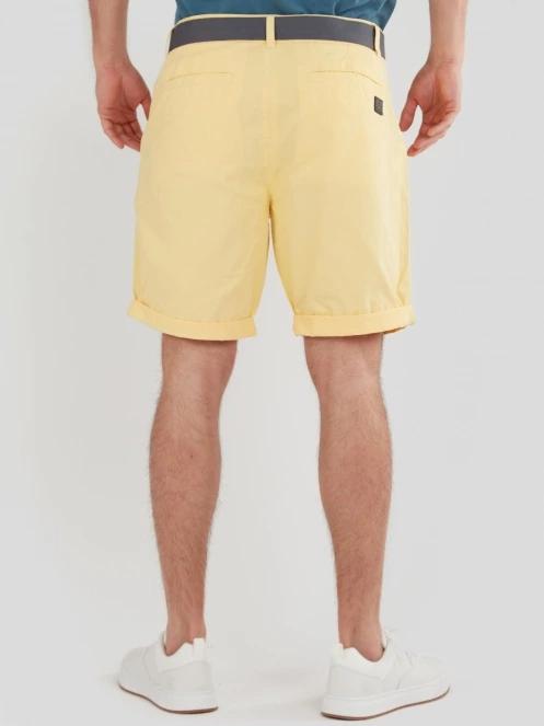 Fundango North Shore Chino Shorts férfi rövidnadrág sárga színben 3