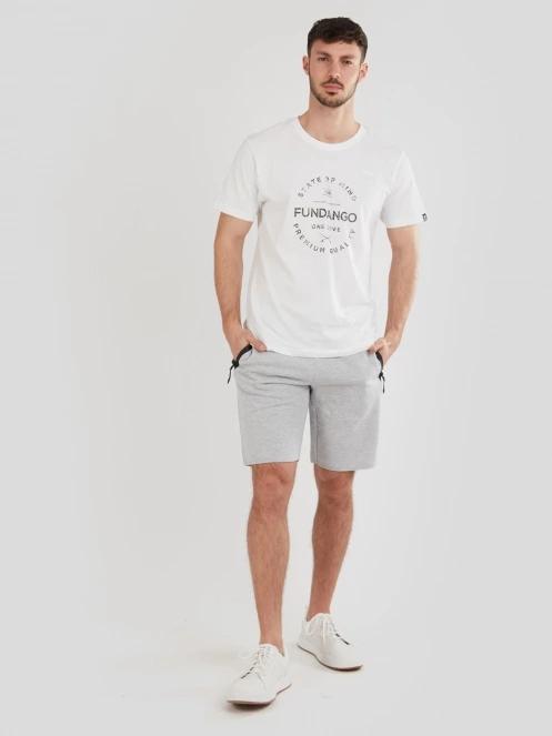 Fundango Woody Sweatshort férfi tréning rövidnadrág szürke színben 4