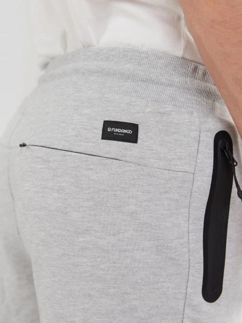 Fundango Woody Sweatshort férfi tréning rövidnadrág szürke színben 6