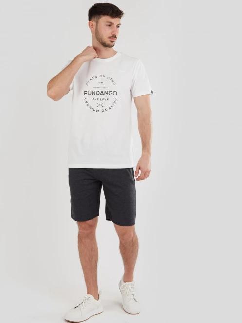 Fundango Woody Sweatshort férfi tréning rövidnadrág fekete színben 4