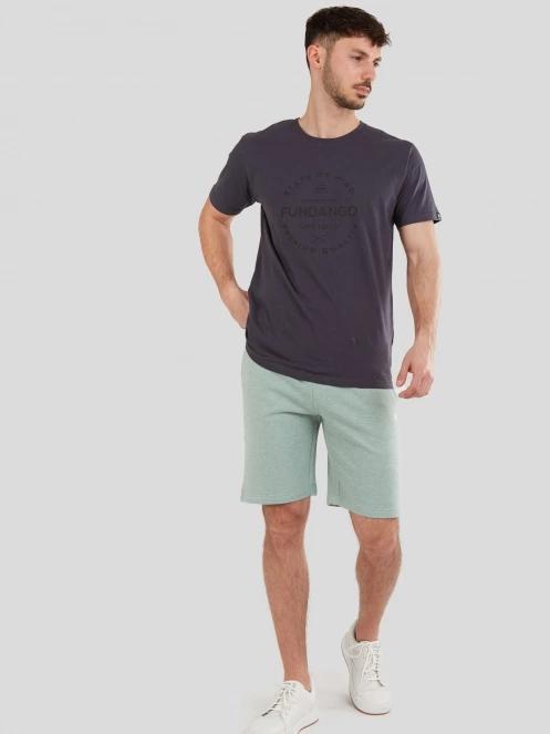 Fundango Delon Sweatshort férfi tréning rövidnadrág világoskék színben 4