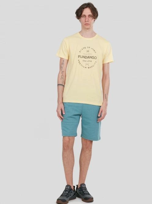 Fundango Delon Sweatshorts férfi tréning rövidnadrág zöld színben 4