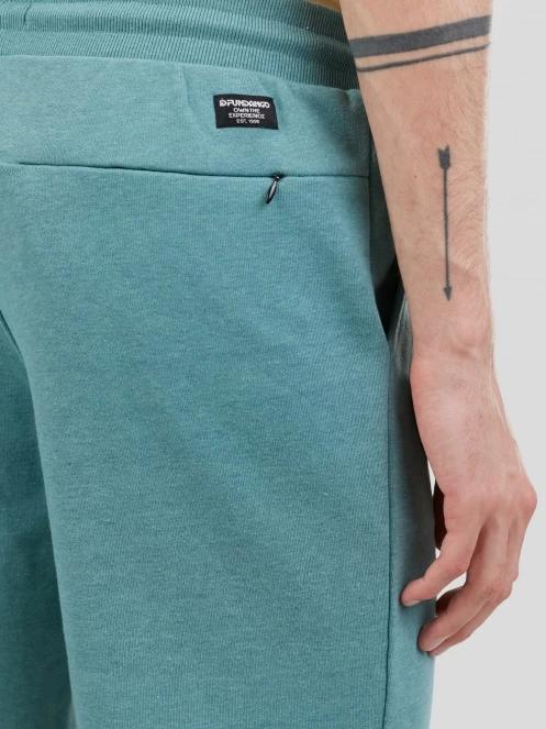Fundango Delon Sweatshorts férfi tréning rövidnadrág zöld színben 5