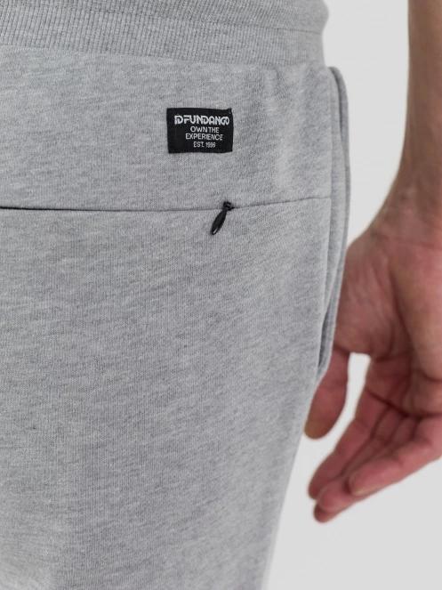 Fundango Delon Sweatshorts férfi tréning rövidnadrág szürke színben 8