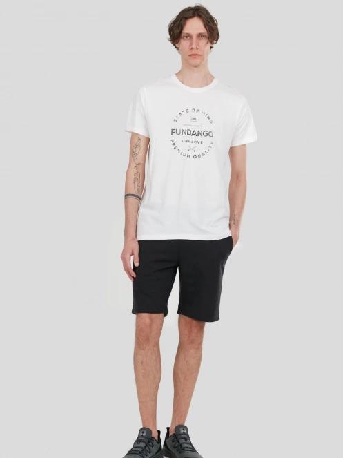 Fundango Delon Sweatshorts férfi tréning rövidnadrág fekete színben 4