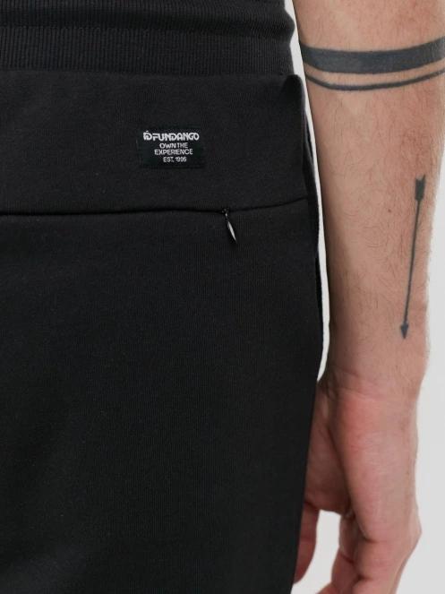Fundango Delon Sweatshorts férfi tréning rövidnadrág fekete színben 7