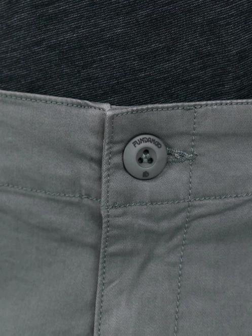 Fundango Zack Cargo Shorts férfi oldalzsebes rövidnadrág oliva színben 7