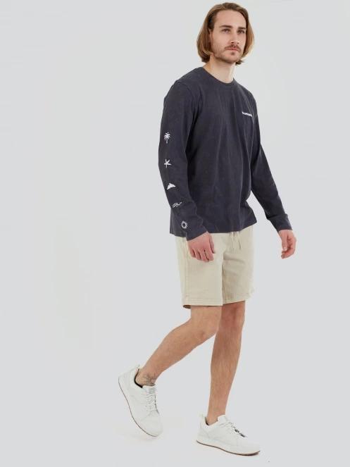 Fundango Mason Chino Shorts férfi rövidnadrág homok színben 4