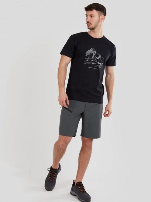 Fundango Roger Trekking Short férfi túra rövidnadrág szürke színben 4