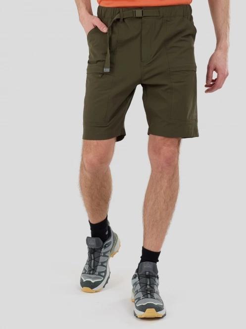 Fundango Elkford Cargo Trekking Shorts férfi oldalzsebes túra rövidnadrág zöld színben 2
