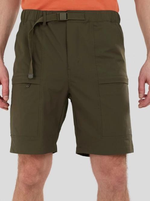 Fundango Elkford Cargo Trekking Shorts férfi oldalzsebes túra rövidnadrág zöld színben 5