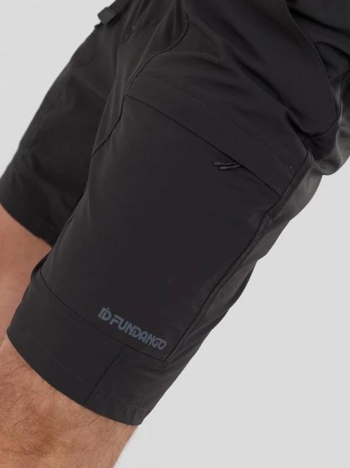 Fundango Elkford Cargo Trekking Shorts férfi oldalzsebes túra rövidnadrág szürke színben 6