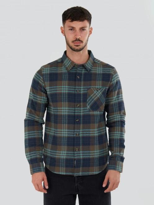 Fundango Harris Shirt férfi hosszú ujjú ing kék színben 2