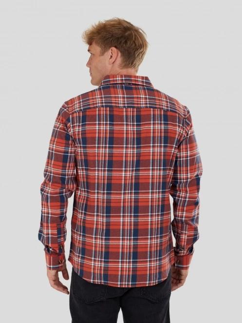 Fundango Harris Shirt férfi hosszú ujjú ing piros színben 3
