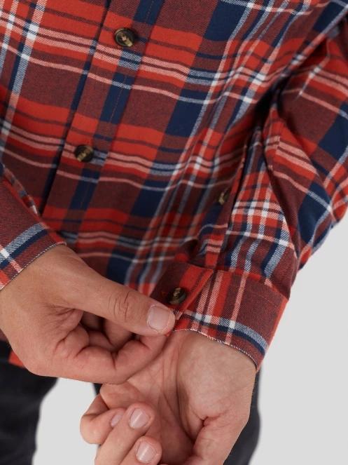 Fundango Harris Shirt férfi hosszú ujjú ing piros színben 6