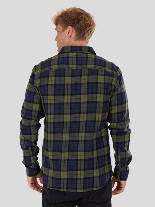 Fundango Harris Shirt férfi hosszú ujjú ing sötétkék színben 3