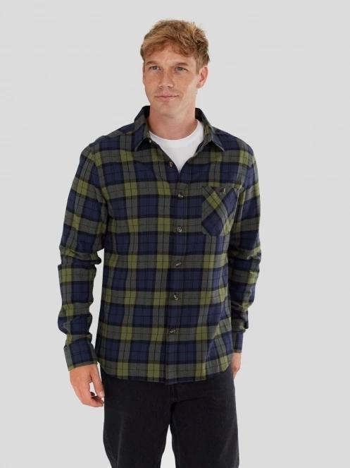 Fundango Harris Shirt férfi hosszú ujjú ing sötétkék színben 5