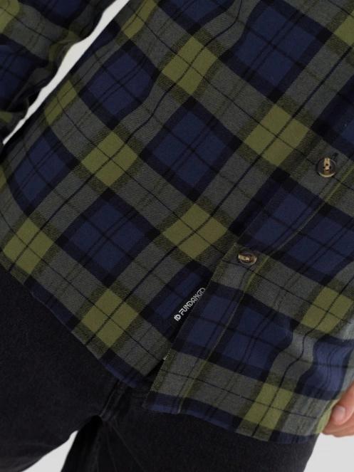 Fundango Harris Shirt férfi hosszú ujjú ing sötétkék színben 7