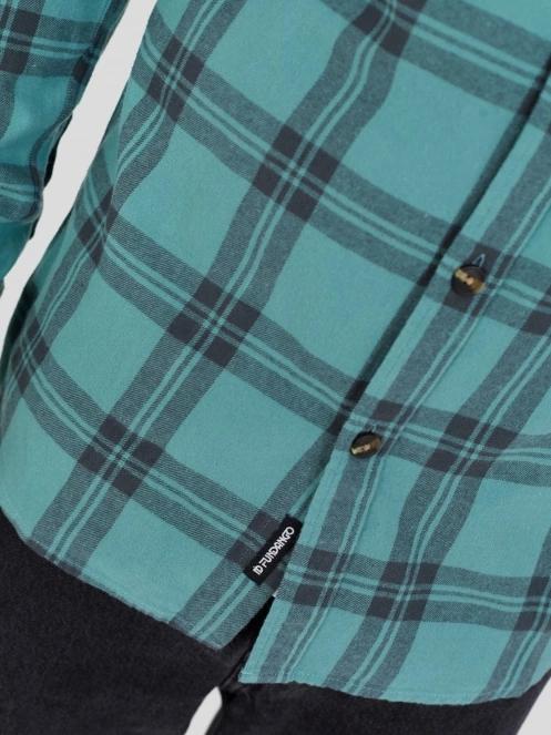 Fundango Harris Shirt férfi hosszú ujjú ing zöld színben 6