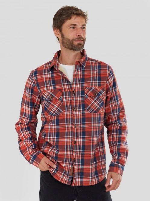Fundango Roddy Lined Shirt férfi ingkabát piros színben 2